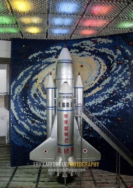 North Korean space shuttle in the Mangyongdae children's palace, Pyongan Province, Pyongyang, North Korea