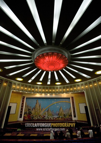 Theatre ceiling in Songdowon international children's camp, Kangwon Province, Wonsan, North Korea