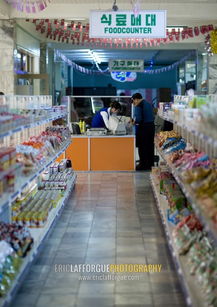 Expensive supermarket for the elite, Pyongan Province, Pyongyang, North Korea