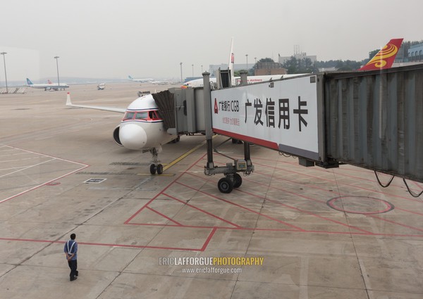 Air kory plane in beijing airport, Hebei Province, Beijing, China