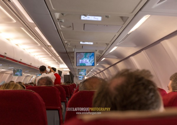 Inside an air Koryo tupolev plane, Pyongan Province, Pyongyang, North Korea