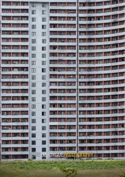 Old apartements in the city center, Pyongan Province, Pyongyang, North Korea