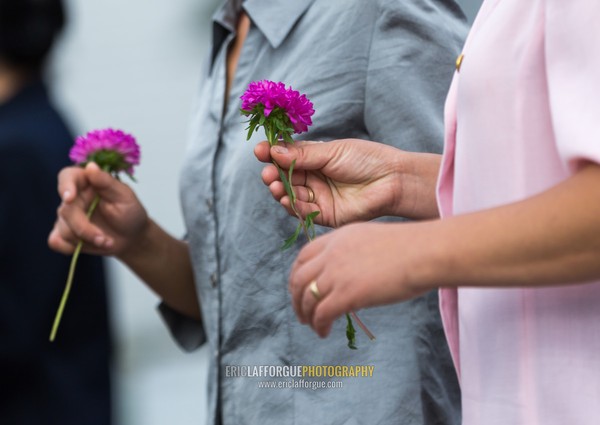 North Korean people bringing flowers to pay respect to the Leaders in Mansudae art studio, Pyongan Province, Pyongyang, North Korea