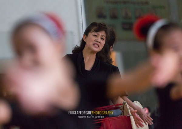 Dance teacher in Mangyongdae children's palace, Pyongan Province, Pyongyang, North Korea